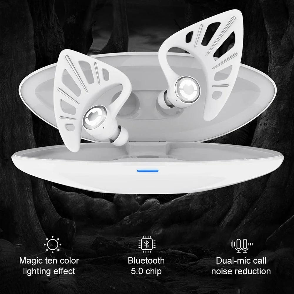 Wireless Headphones Bluetooth 5.0 Active Noise Cancelling Sweat-Resistant