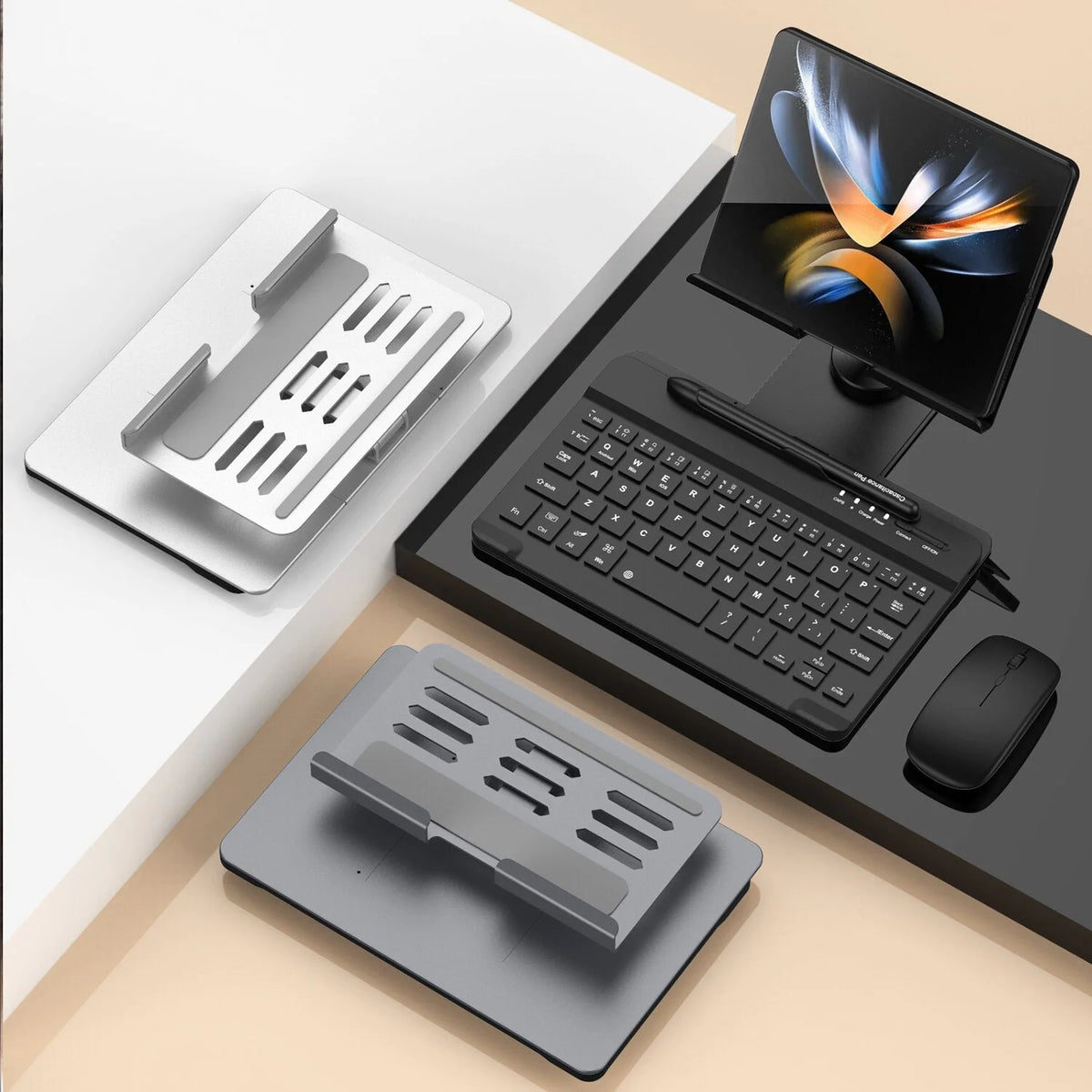 Wireless Keyboard Case Magnetic Foldable Stand Matte Anti-Glare