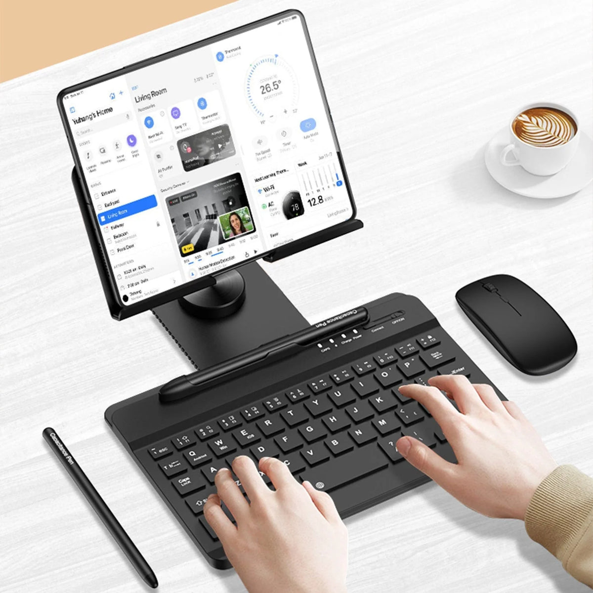 Wireless Keyboard Case Magnetic Foldable Stand Matte Anti-Glare