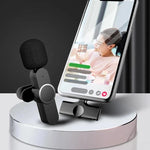 Wireless Microphone HD Audio 65.6 Ft Range App-Free Setup
