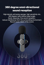 Wireless Microphone HD Audio 65.6 Ft Range App-Free Setup