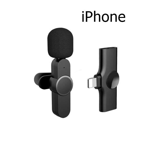 Wireless Microphone HD Audio 65.6 Ft Range App-Free Setup