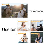 Wireless Microphone HD Audio 65.6 Ft Range App-Free Setup