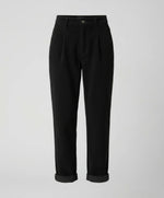 Women's Corduroy Trousers Relaxed Fit Elastic High Waist