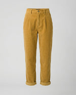 Women's Corduroy Trousers Relaxed Fit Elastic High Waist