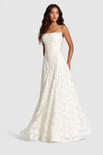 Women's Dress Raised 3D Floral Lace A-Line Midi Maxi Adjustable Straps