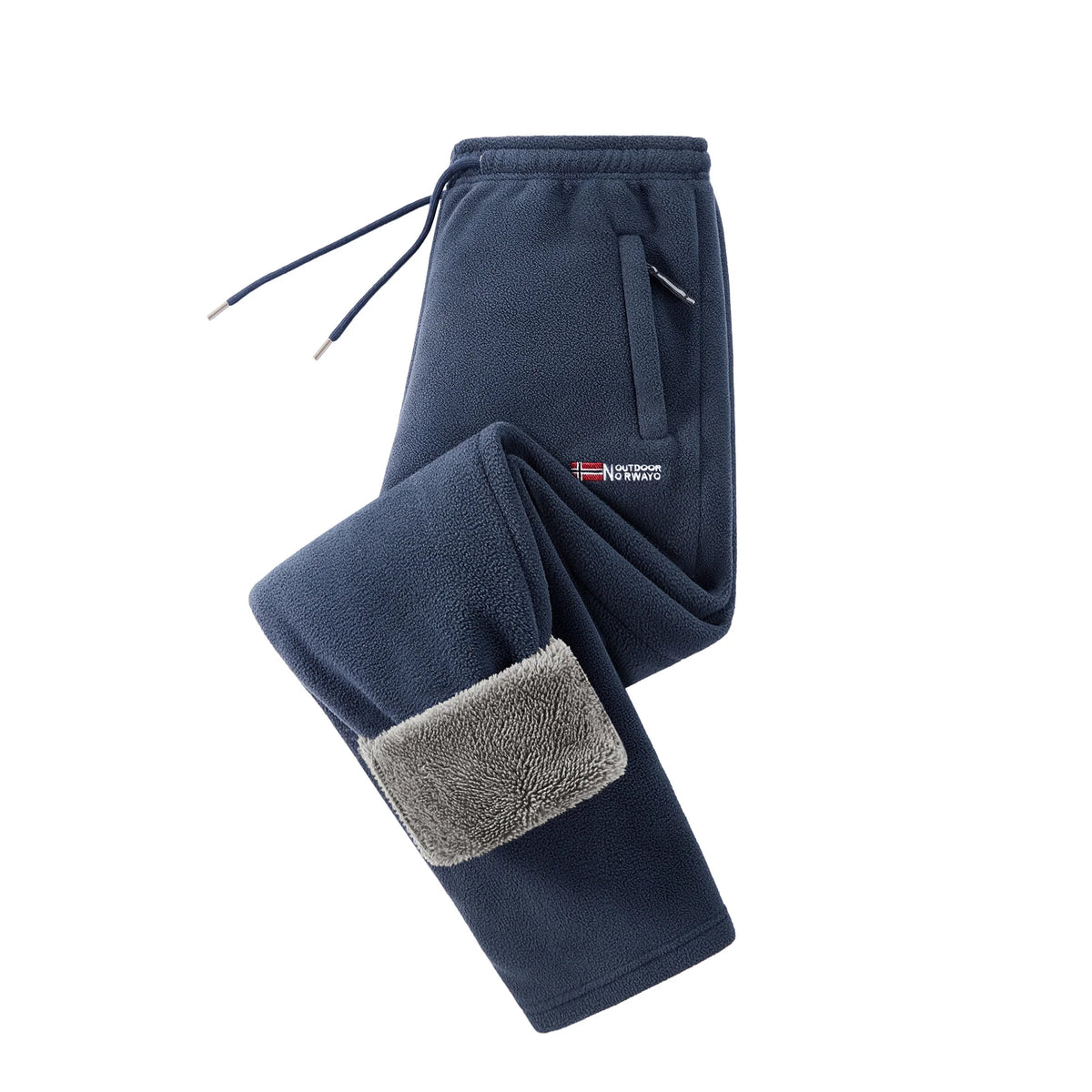 Women's Fleece Joggers Teddy-Fleece Lined Zip Pockets