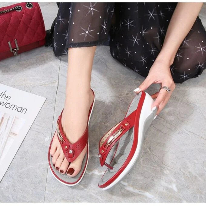 Women's Flip Flops Cushioned Breathable Non-Slip