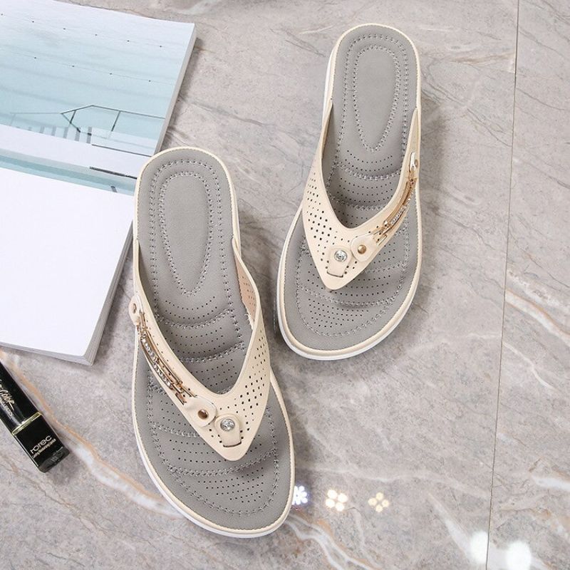Women's Flip Flops Cushioned Breathable Non-Slip