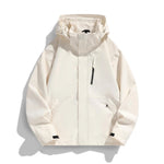 Women's Hooded Jacket Water-Repellent Adjustable Hood & Zip Pockets