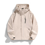 Women's Hooded Jacket Water-Repellent Adjustable Hood & Zip Pockets