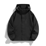 Women's Hooded Jacket Water-Repellent Adjustable Hood & Zip Pockets