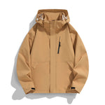 Women's Hooded Jacket Water-Repellent Adjustable Hood & Zip Pockets