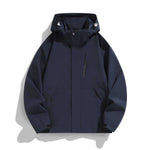 Women's Hooded Jacket Water-Repellent Adjustable Hood & Zip Pockets