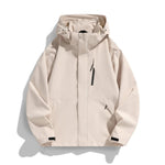 Women's Hooded Jacket Water-Repellent Adjustable Hood & Zip Pockets
