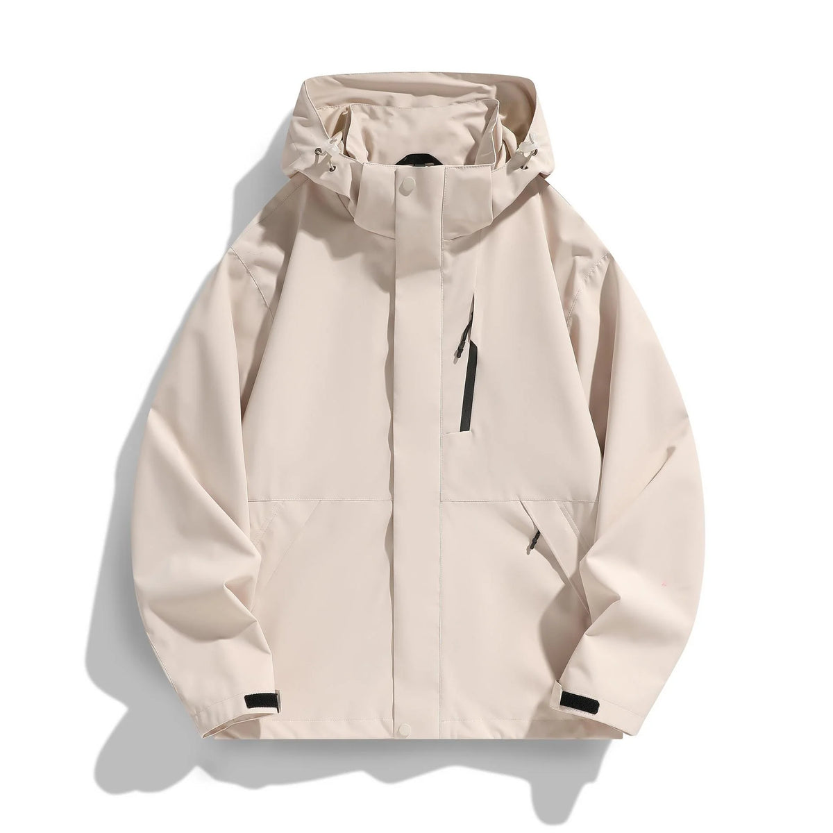 Women's Hooded Jacket Water-Repellent Adjustable Hood & Zip Pockets