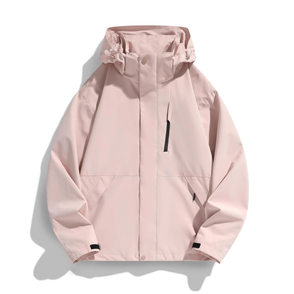 Women's Hooded Jacket Water-Repellent Adjustable Hood & Zip Pockets
