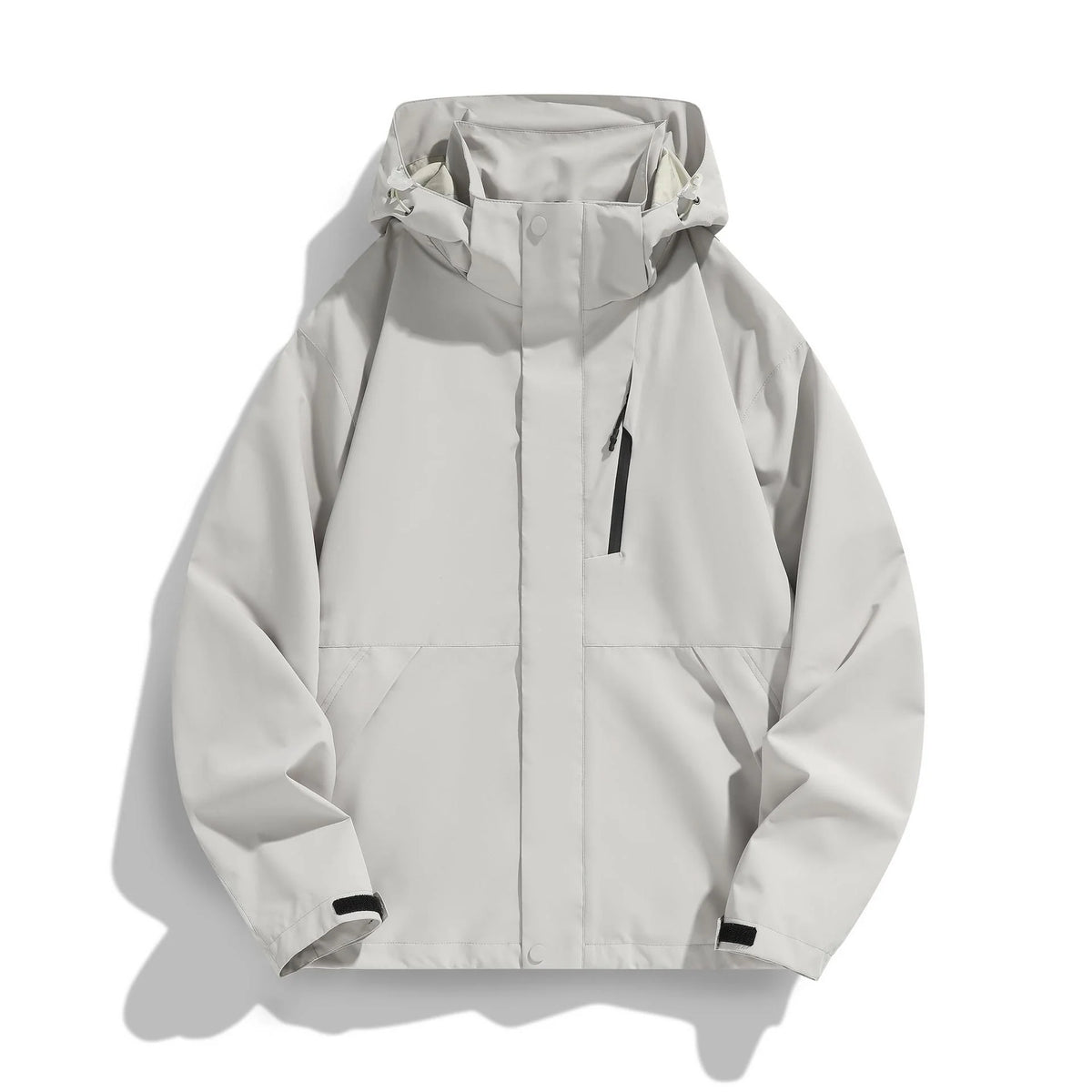 Women's Hooded Jacket Water-Repellent Adjustable Hood & Zip Pockets