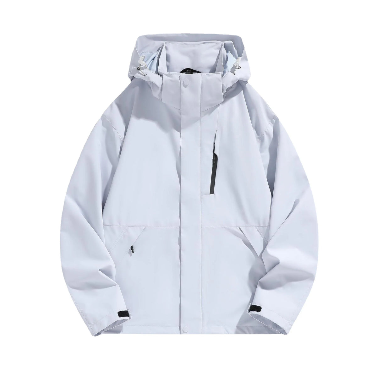 Women's Hooded Jacket Water-Repellent Adjustable Hood & Zip Pockets