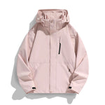 Women's Hooded Jacket Water-Repellent Adjustable Hood & Zip Pockets