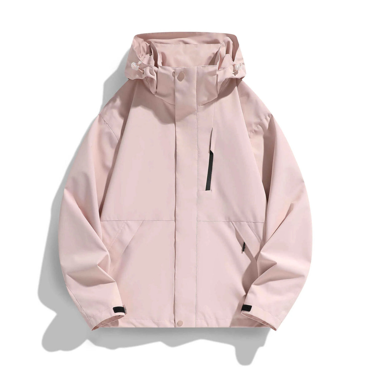 Women's Hooded Jacket Water-Repellent Adjustable Hood & Zip Pockets
