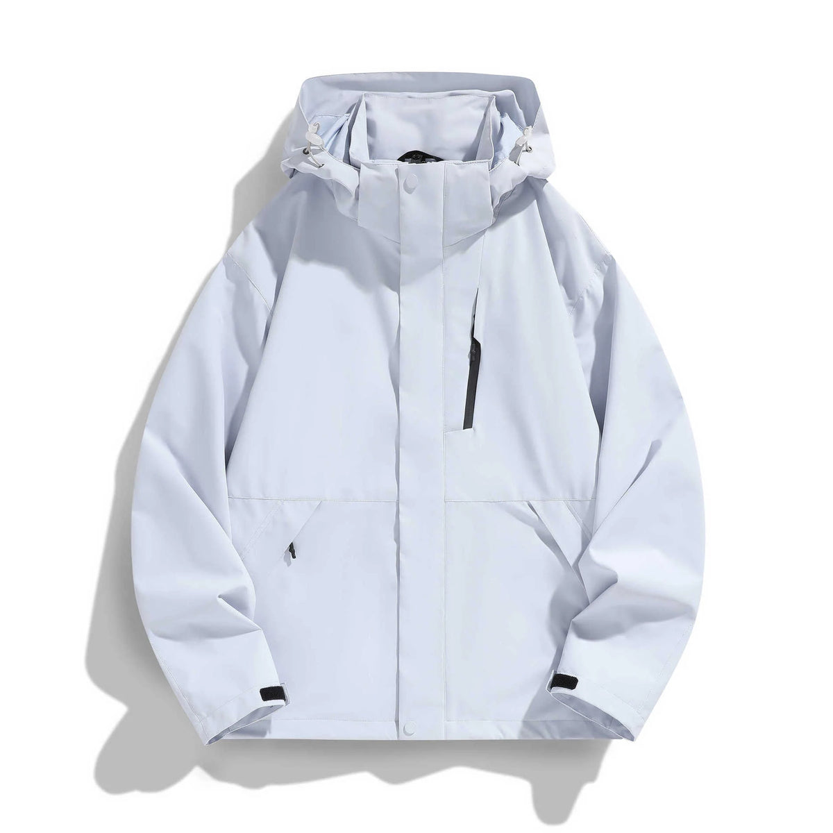 Women's Hooded Jacket Water-Repellent Adjustable Hood & Zip Pockets