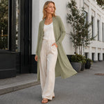 Women's Long Cardigan Relaxed Fit Lightweight Layering