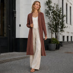 Women's Long Cardigan Relaxed Fit Lightweight Layering