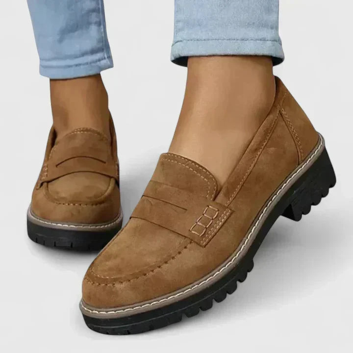 Women's Orthopedic Loafers Slip-On Cushioned Footbed Treaded Sole