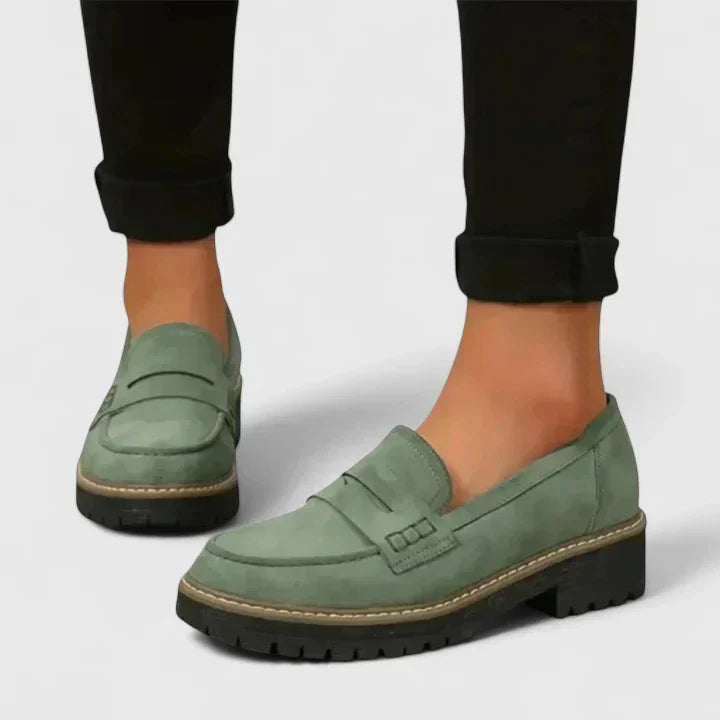 Women's Orthopedic Loafers Slip-On Cushioned Footbed Treaded Sole