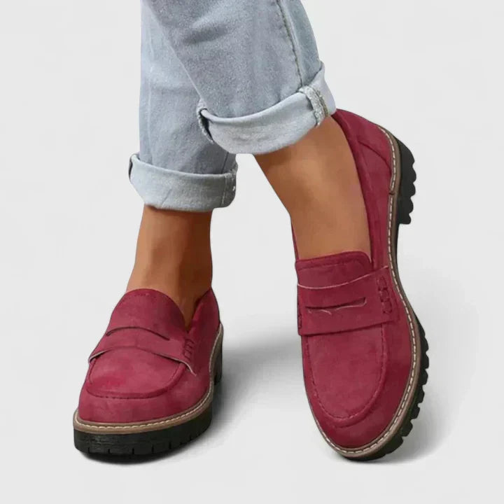 Women's Orthopedic Loafers Slip-On Cushioned Footbed Treaded Sole