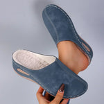 Women's Orthopedic Slippers Fleece-Lined Non-Slip Sole