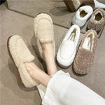 Women's Slip-On Shoes Lamb Wool Lined Rubber Outsole