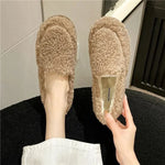 Women's Slip-On Shoes Lamb Wool Lined Rubber Outsole