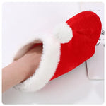 Women's Slippers Plush Non-Slip Santa Pom-Pom