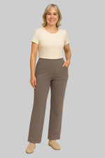 Women’s Stretch Pants High-Waisted Straight-Leg Breathable Stretch Fabric