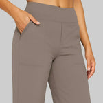 Women’s Stretch Pants High-Waisted Straight-Leg Breathable Stretch Fabric