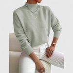 Women's Sweater Cotton Polo Collar Long Sleeve