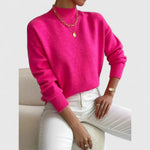Women's Sweater Cotton Polo Collar Long Sleeve