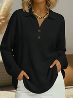Women's Sweater Thick Waffle Knit Brushed Interior Warmth