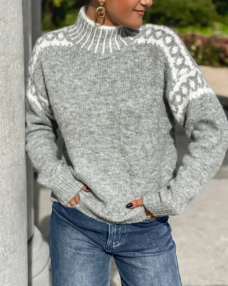 Women's Sweater Thick Waffle Knit Brushed Interior Warmth
