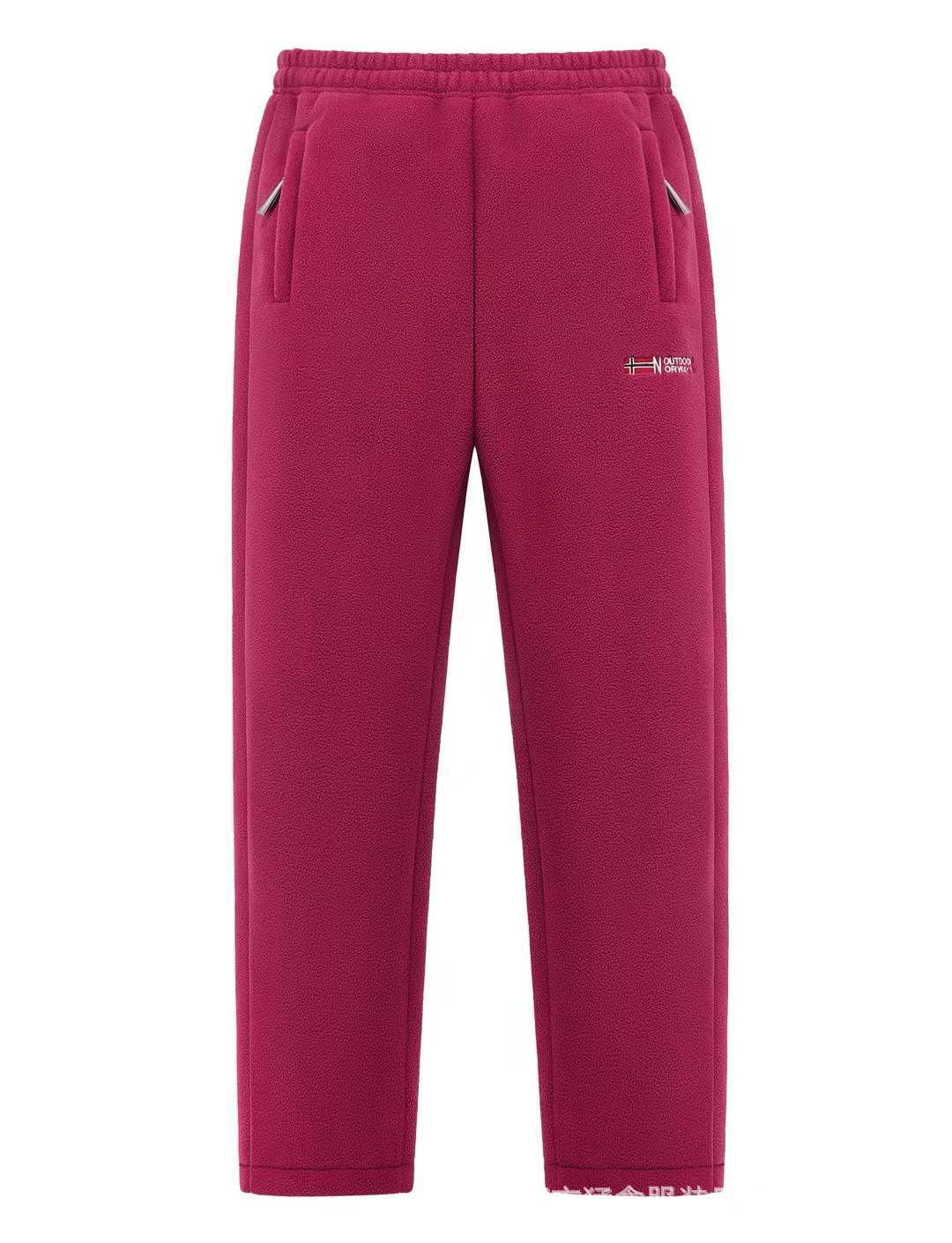 Women's Thermal Pants Fleece-Lined Zip Pockets