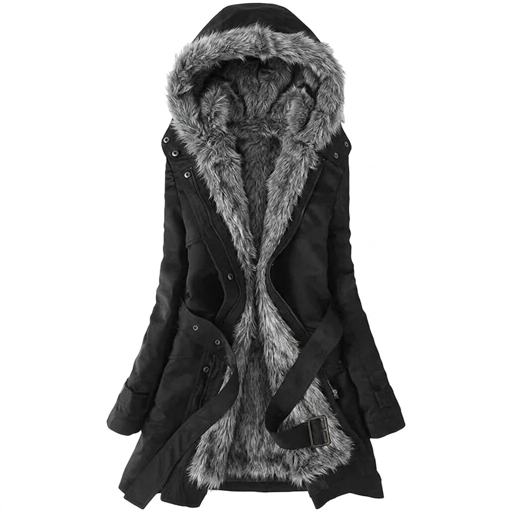 Women's Winter Coat Faux Fur Lined Lightweight Warmth