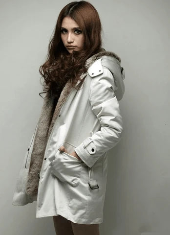 Women's Winter Coat Faux Fur Lined Lightweight Warmth