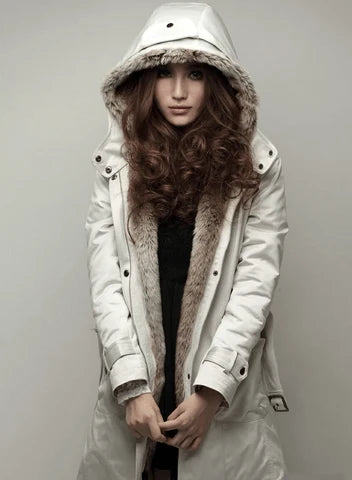 Women's Winter Coat Faux Fur Lined Lightweight Warmth