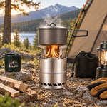 Wood Burning Stove Stainless Steel Double-Wall Combustion Nesting Design