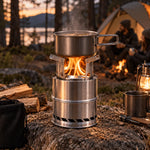 Wood Burning Stove Stainless Steel Double-Wall Combustion Nesting Design