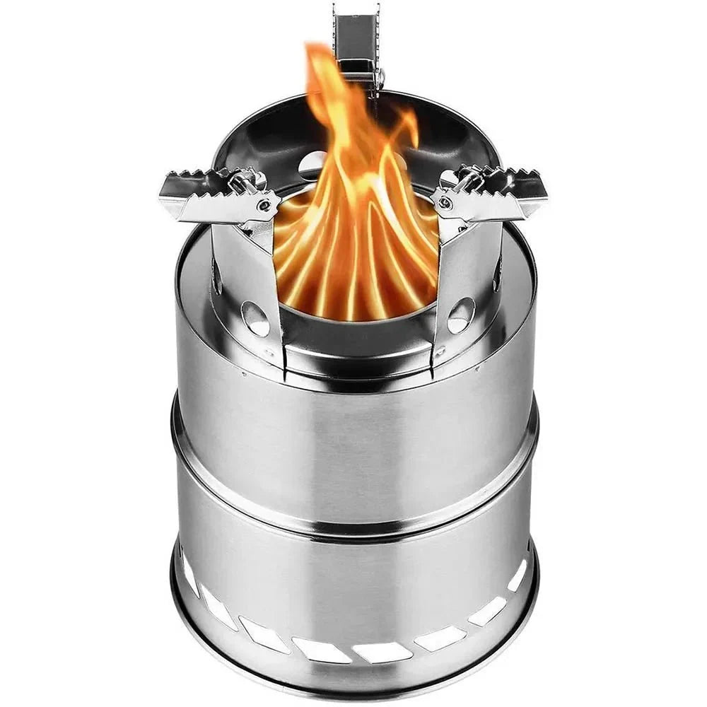 Wood Burning Stove Stainless Steel Double-Wall Combustion Nesting Design