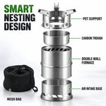 Wood Burning Stove Stainless Steel Double-Wall Combustion Nesting Design