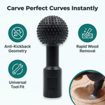 Wood Carving Rasp Ball-Shaped Carbon Steel for Angle Grinder